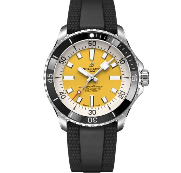 Breitling Super Ocean A17367 44mm yellow plate TF factory 1:1 super replica