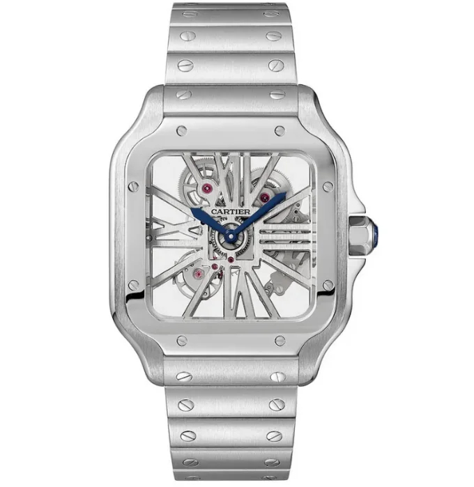 Cartier Santos WHSA0015 hollow steel band top replica watch