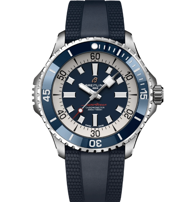 Breitling Super Ocean 44mm blue plate ceramic ring TF factory top replica