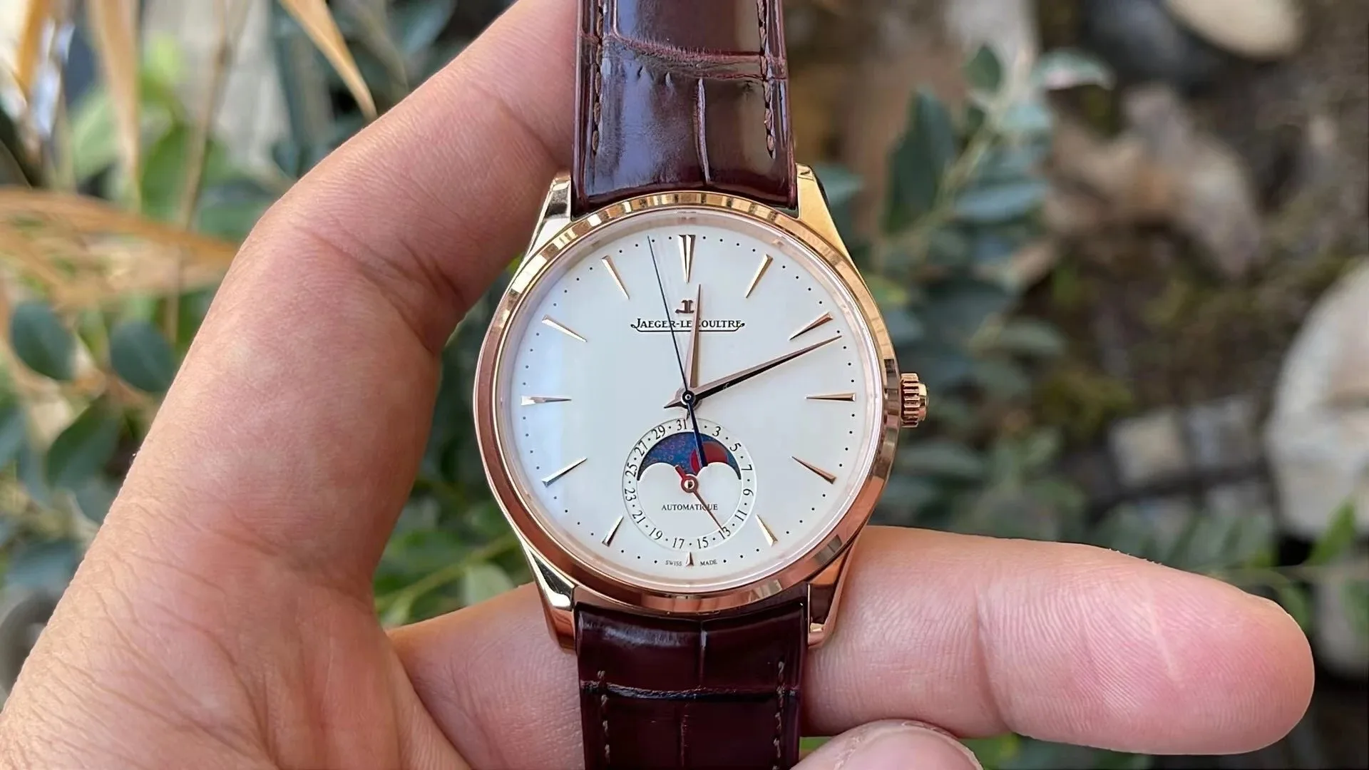 Jaeger-LeCoultre Master 1362510 39mm Moon Phase Rose Gold APS Ultra-Thin Replica