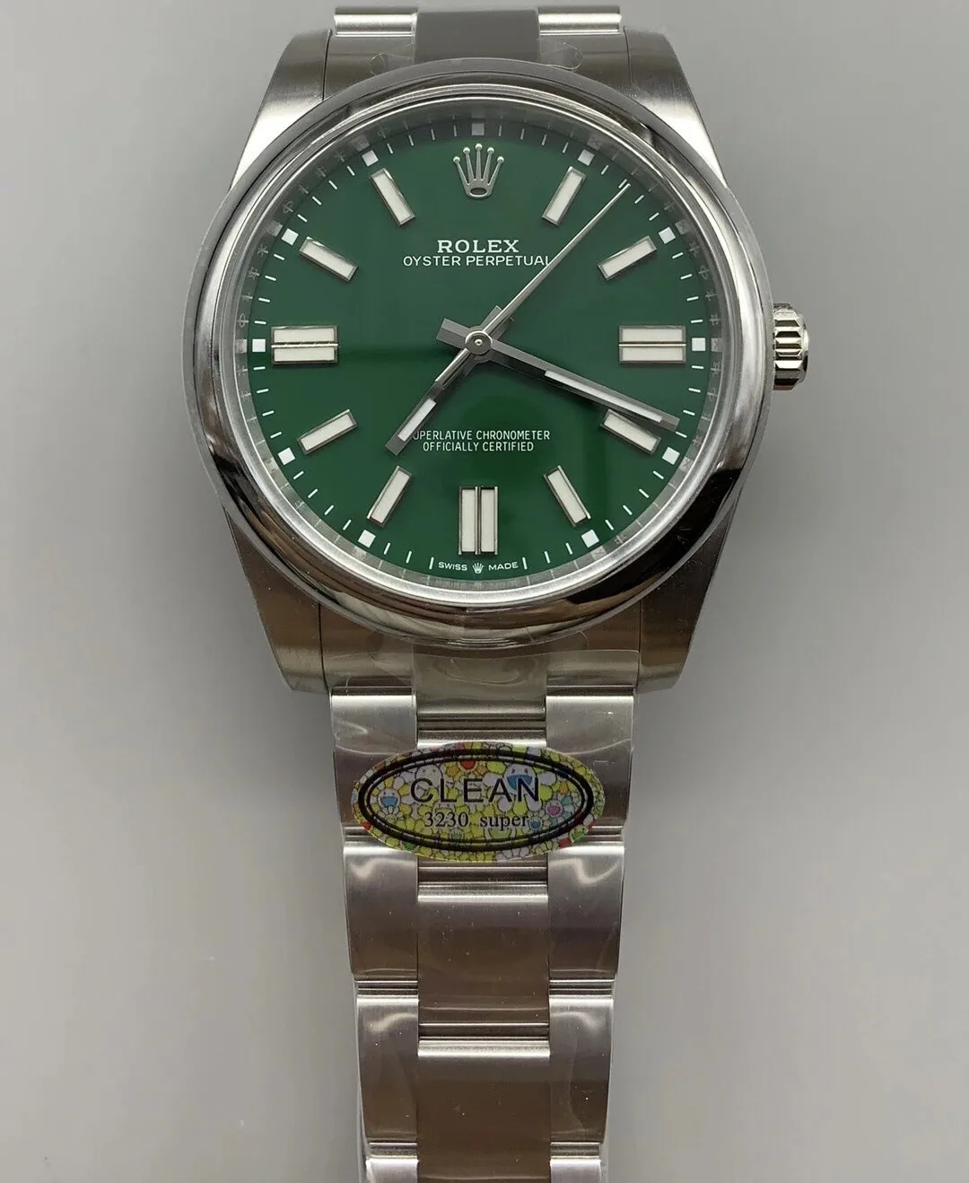 Rolex Oyster Perpetual 134300-0004 Green Face 41MM Super Replica