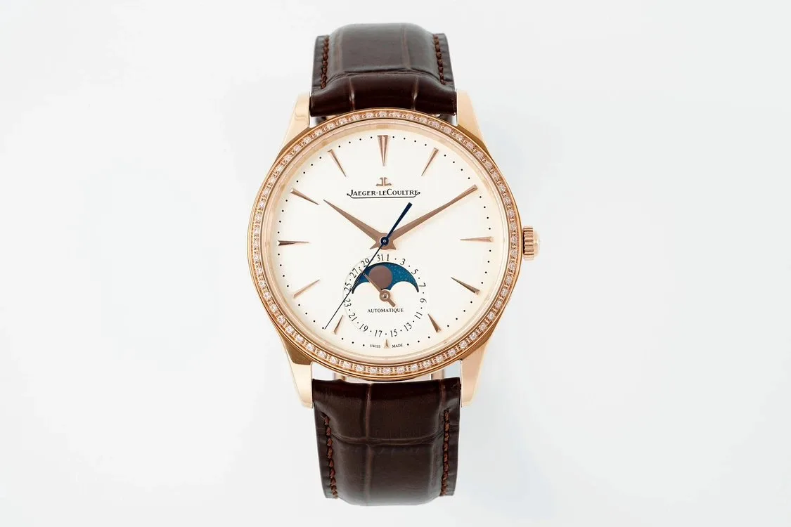 APS Jaeger-LeCoultre Master Q1362502 39mm True Moon Phase Diamond Replica