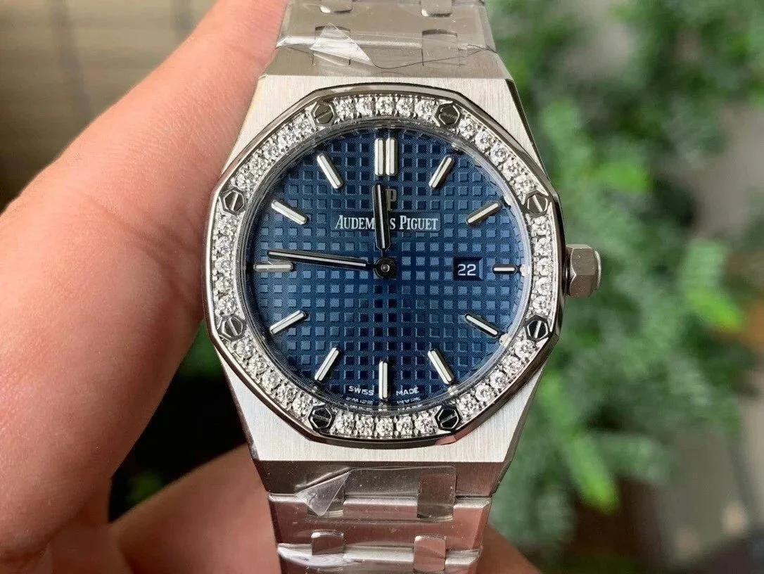 Audemars Piguet Royal Oak 67651ST 33mm real diamond super replica