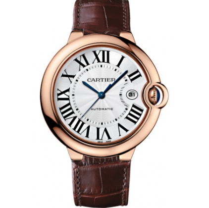Cartier Blue Balloon WGBB0017 42mm men's watch 18K gold crocodile leather automatic mechanical watch original order