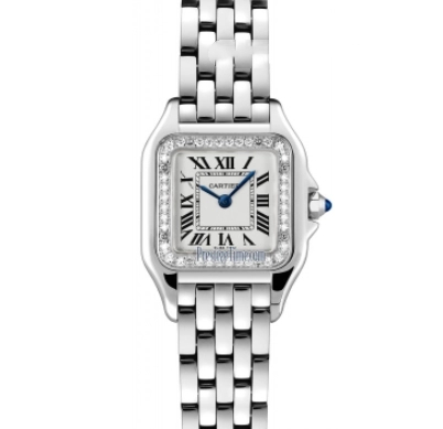 Cartier Cheetah Small 22&times;30 diamond-encrusted stainless steel Swiss quartz high-end replica